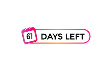 51 days left, icon, stile, timer, countdown, clock, time,  background, template, 51 days left countdown, sticker, left banner, business, sale, label button
