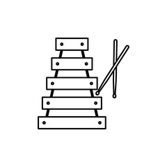 Xylophone instrument icon