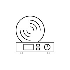 Icon of old amplifier music player