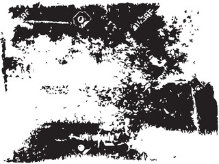 Rough black and white texture vector. Distressed overlay texture. Grunge background. Abstract textured effect. Vector Illustration. Black isolated