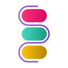 Obraz premium gradient infographic chart