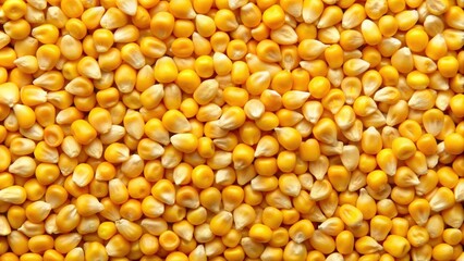 Yellow corn kernels forming a dense and vibrant background , agriculture, crop, harvest, yellow, maize, kernels, organic