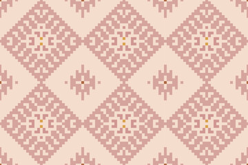 Native Colorful Abstract Geometric Patternfolk Embroidery, Aztec Geometric Ornament Print. Design for Carpet, Wallpaper, Clothing, Wrapping, Fabric