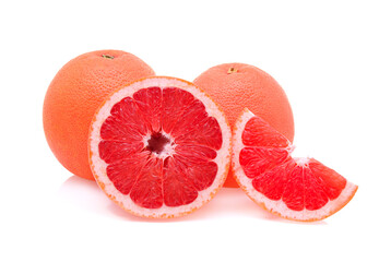 Grapefruit isolated on white background