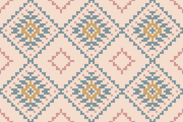 African Arabic Tile Patternfolk Embroidery, Aztec Geometric Ornament Print. Design for Carpet, Wallpaper, Clothing, Wrapping, Fabric