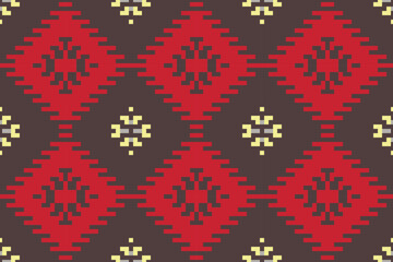 Sarong Filipino Ethnic Patternfolk Embroidery, Aztec Geometric Ornament Print. Design for Carpet, Wallpaper, Clothing, Wrapping, Fabric