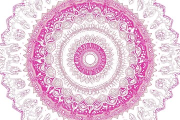 Mandala. Round Ornament Pattern. Ethnic vintage festive sun floral design