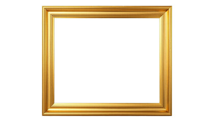 TRANSPARENT PNG ULTRA HD 8K Painting frame simple carved pinewood mahogany aluminum gold white wood square rectangular shape Smooth design delicate ornate carving against transparent background