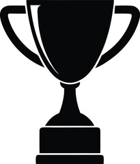 trophy icon silhouette with Transparent Background - Versatile Clipart