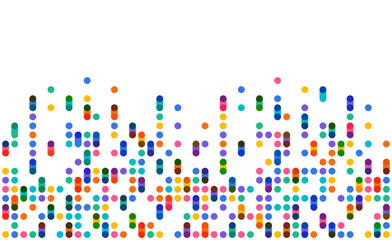 Colorful dot pixel modern edge background