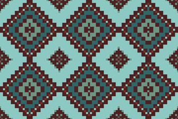 Retro Traditional Japanese Patternfolk Embroidery, Aztec Geometric Ornament Print. Design for Carpet, Wallpaper, Clothing, Wrapping, Fabric