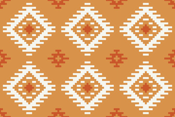 Abstract Floral Arabic Patternfolk Embroidery, Aztec Geometric Ornament Print. Design for Carpet, Wallpaper, Clothing, Wrapping, Fabric