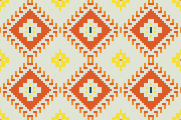 Russian Ikat Pattern Curtainsfolk Embroidery, Aztec Geometric Ornament Print. Design for Carpet, Wallpaper, Clothing, Wrapping, Fabric