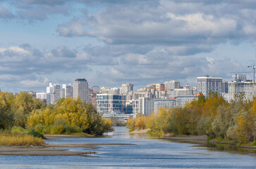 Cityscape across the river
