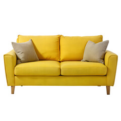 Sofa isolated on transparent background. PNG