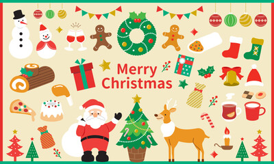 クリスマスのモチーフセット