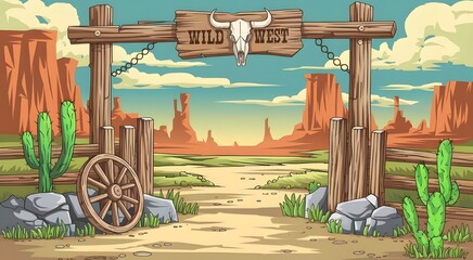 Arizona rodeo wild west western vintage poster design. American cowboy design. vintage western illustration, apparel, t shirt, sticker, printing, typography, cover, banner, poster and calligraphy	