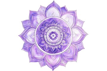 Mandala wit different colors ethnic ornament