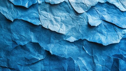 Fototapeta premium Macro Shot of Handmade Blue Paper Texture .generative ai