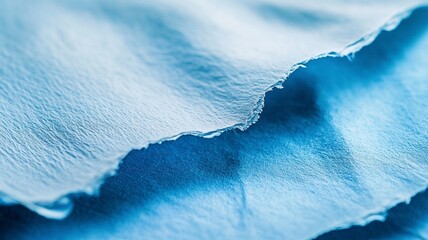 Macro Shot of Handmade Blue Paper Texture .generative ai