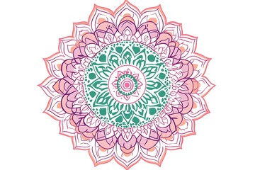 Colorful mandala  illustartion art.