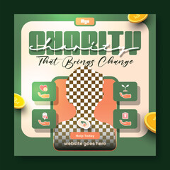 Charity Ads Promotional Poster Design