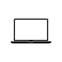 Laptop computer icon in trendy style. Notebook sign symbol