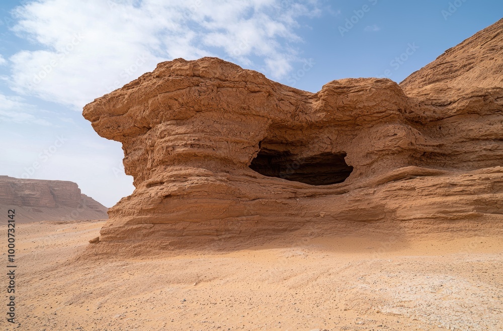 Canvas Prints Dramatic rock formation in desert landscape