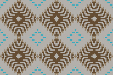 Russian Islamic Geometric Patternfolk Embroidery, Aztec Geometric Ornament Print. Design for Carpet, Wallpaper, Clothing, Wrapping, Fabric