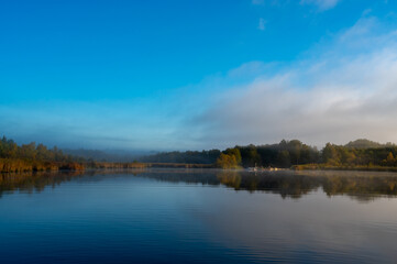 Calm water early morning with nice reflection