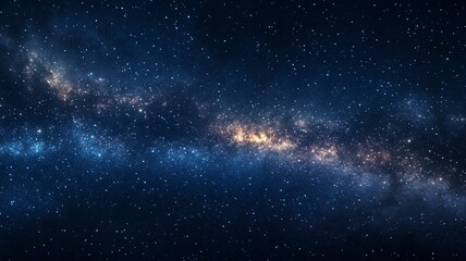 Naklejka premium Night sky with stars in the galaxy.generative ai