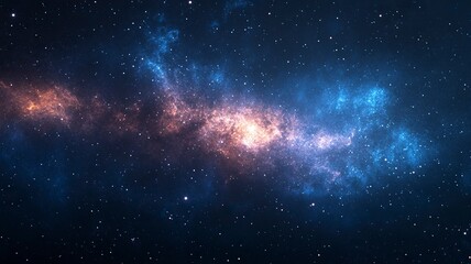 Fototapeta premium Night sky with stars in the galaxy.generative ai