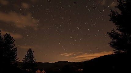 Fototapeta premium Night sky with stars in the galaxy.generative ai