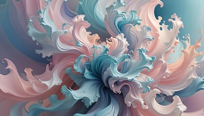 Ethereal Floral Swirl Pattern
