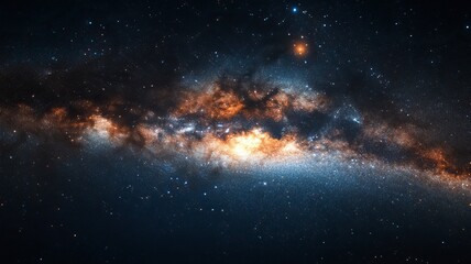 Fototapeta premium Night sky with stars in the galaxy.generative ai