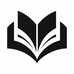 Book logo vector illustration on white background