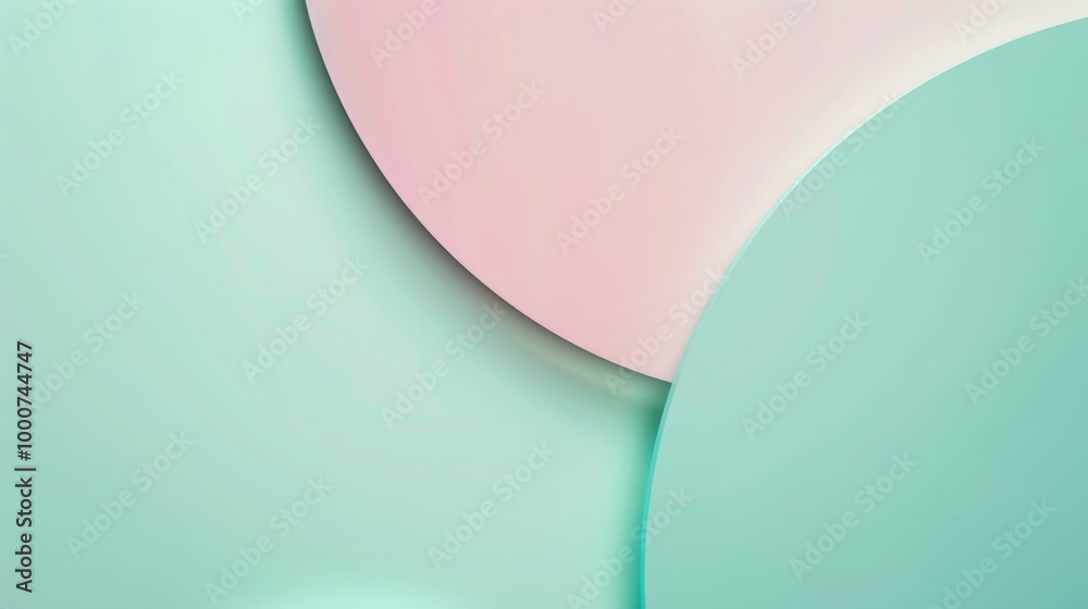 Poster smooth pastel gradient transitioning from soft pink to mint, creating a fresh and modern visual effe