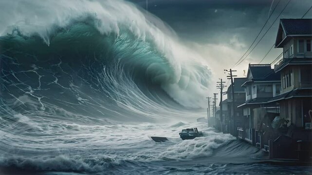 devastating tsunami waves
