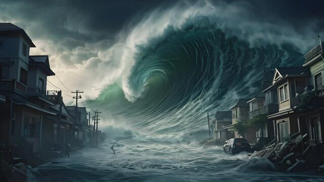 devastating tsunami waves
