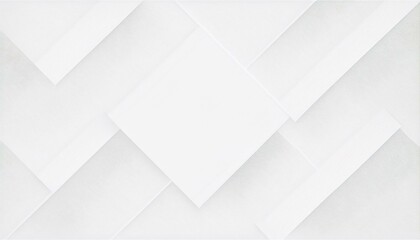 Abstract white background with texture pattern, layered geometric triangle shapes, white and grey glossy squares abstract tech banner design