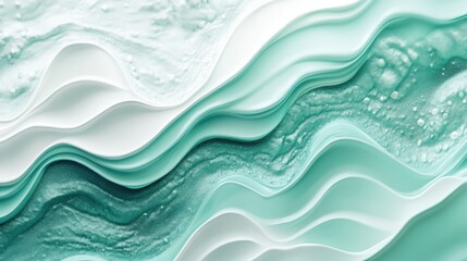 Obraz premium Mint-colored backgrounds in a variety of styles, from textured and organic patterns to sleek and smooth gradients, providing a fresh and vibrant visual appeal.