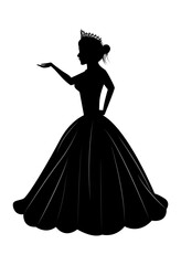 Cute Princess Silhouette