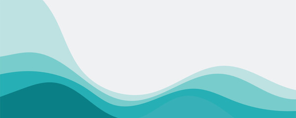 Sea waves layered vector background illustration and sea beach vector illustration.