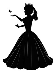 Cute Princess Silhouette