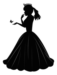Cute Princess Silhouette