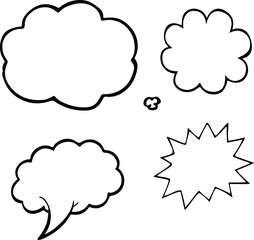 Obraz premium set of speech bubbles