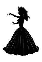 Cute Princess Silhouette