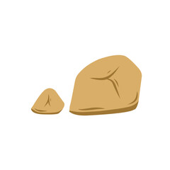 brown stone vector illustration
