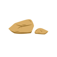brown stone vector illustration