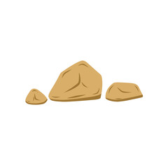 brown stone vector illustration